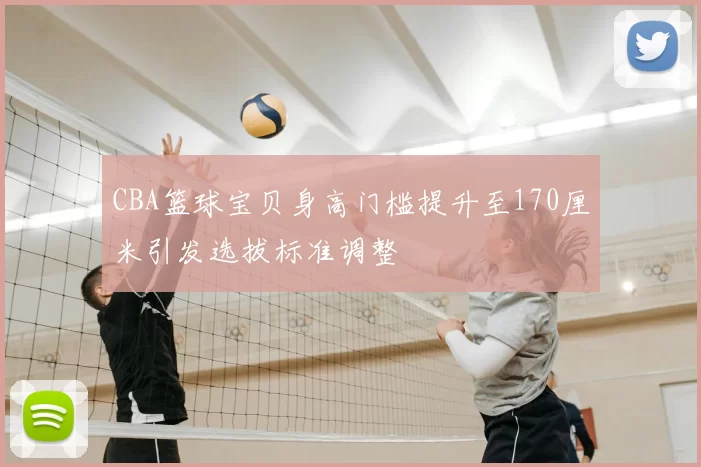 CBA篮球宝贝身高门槛提升至170厘米引发选拔标准调整