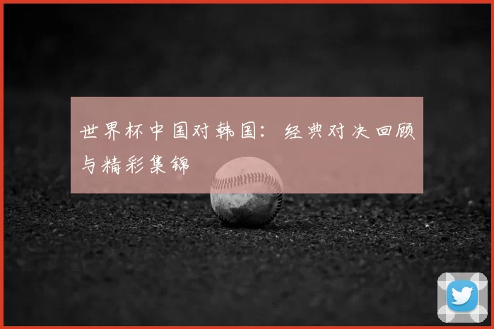 世界杯中国对韩国:经典对决回顾与精彩集锦